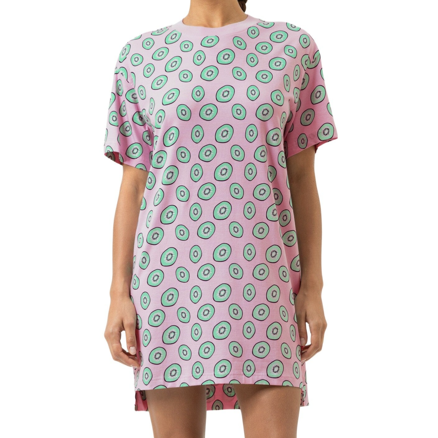 Mey Dames Nachthemd 'Flashy Fruits' Soft Pink