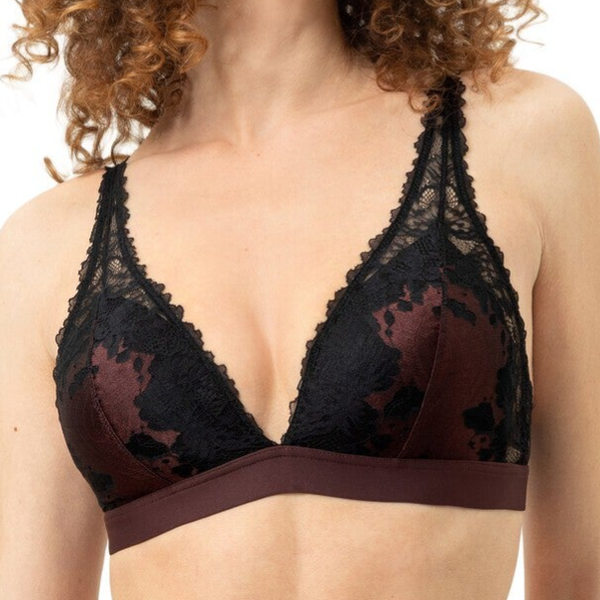 Mey Bralette 'Poetry Dream' Hot Maroon