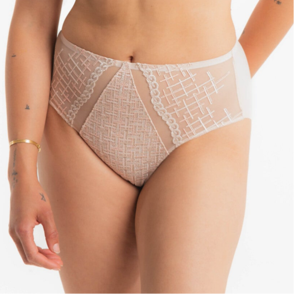 Hoge Taille Slip Louisa Bracq Tweegy Nude Rose