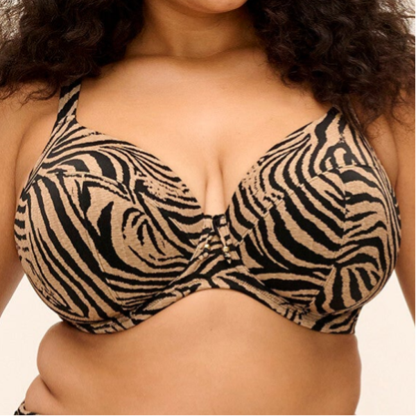 Elomi Bikini Top Uw Plunge 'Tortoli Bay' Natural