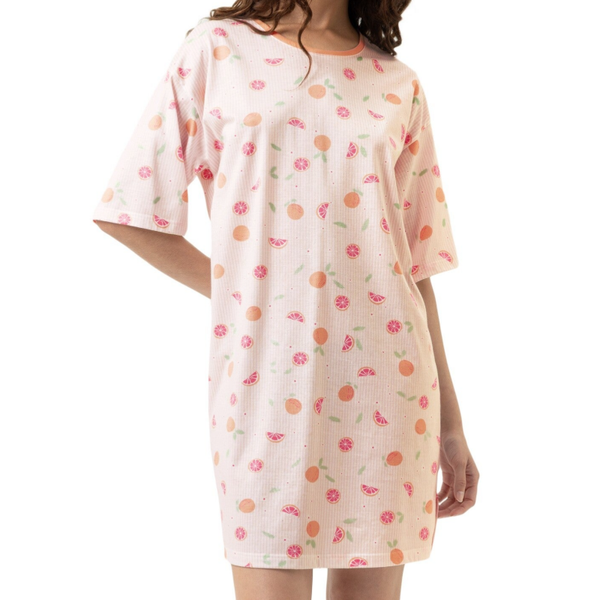 Mey Dames Nachthemd 'Grapefruit Bliss' Pink Parfait