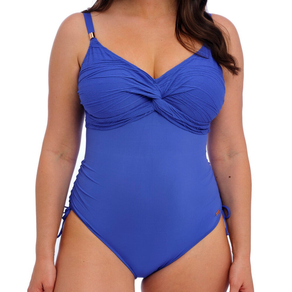 Badpak Met Beugel Fantasie Beach Waves Ultramarine