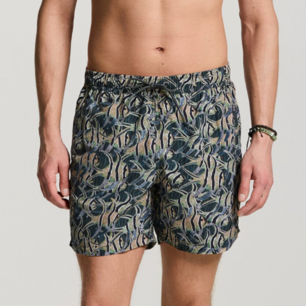 Shiwi Heren Zwembroek 'Nate' Beige Angle Fish