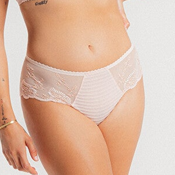 Louisa Bracq Slip 'Shorty' Elisé  Nude Rose