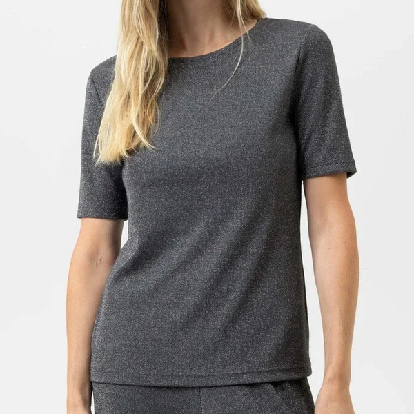 Mey Dames Shirt 'Sparkling Rib' Thunder Grey