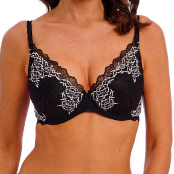 Push Up BH Wacoal Lace Perfection Black / Ivory