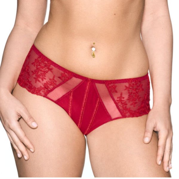 Louisa Bracq Slip 'Shorty' Victoria Red