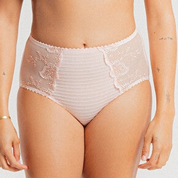 Louisa Bracq Slip 'Culotte' Elisé Nude Rose