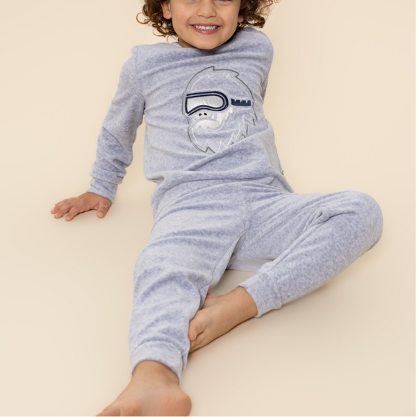 Charlie Choe Jongens Pyjama Medium Grey Melange