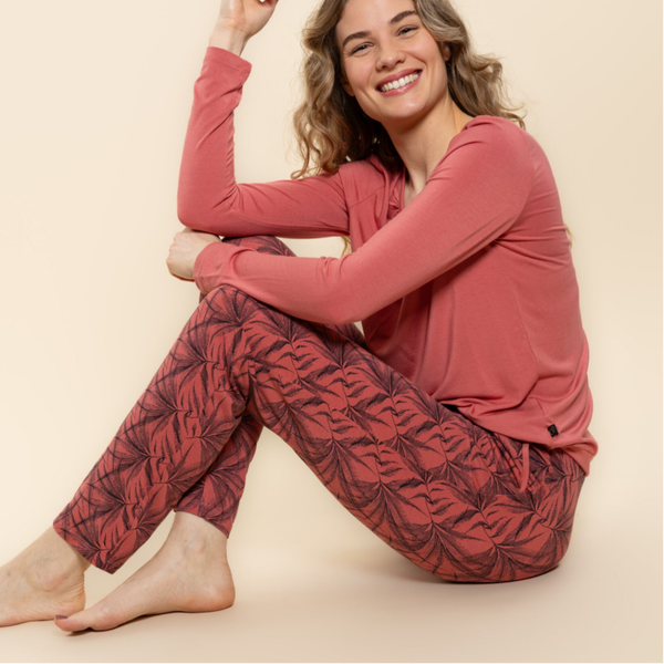 Charlie Choe Dames Pyjama Dusty Cedar