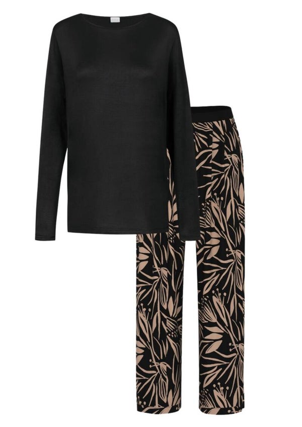 Mey Dames Pyjama 'Vivid Bloom' Black