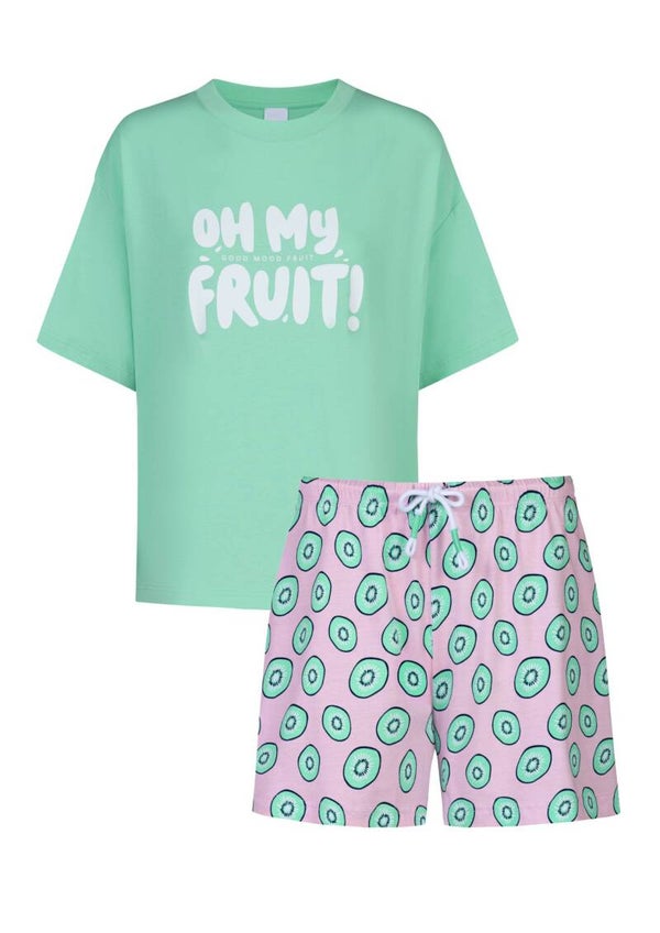 Mey Dames Shortama 'Solid Love' Beachglass