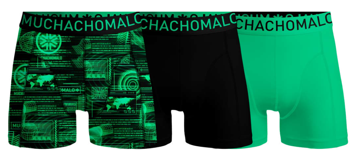 Muchachomalo Heren Boxershorts Microfiber 3-pack Digital