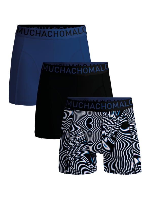 Muchachomalo Heren Boxershorts Microfiber 3-pack Lines