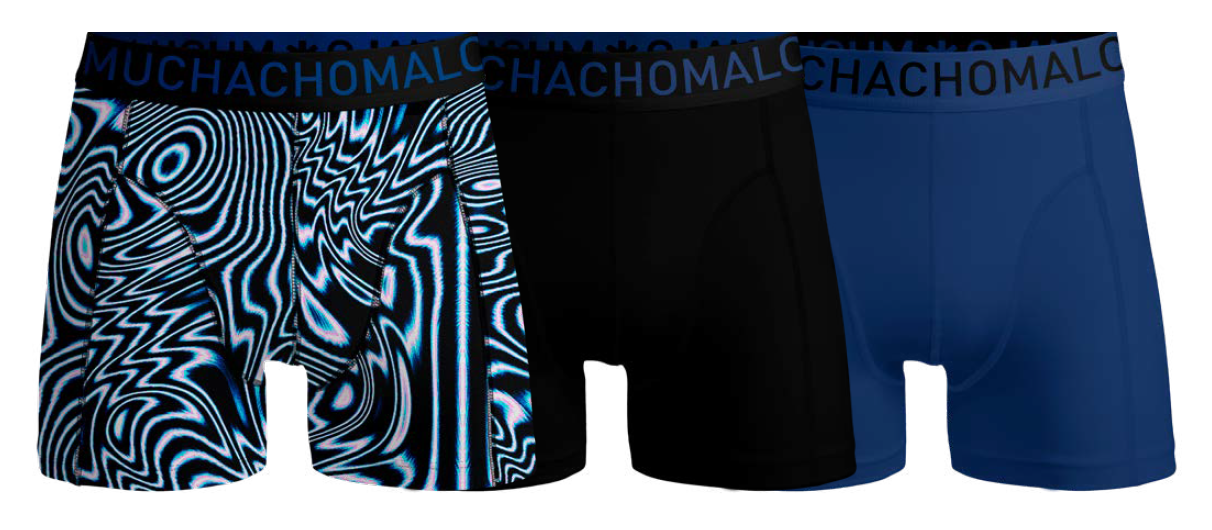 Muchachomalo Heren Boxershorts Microfiber 3-pack Lines