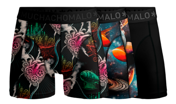 Muchachomalo Heren Boxershorts 3-pack Modern Age