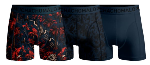 Muchachomalo Heren Boxershorts 3-pack Palmbirds