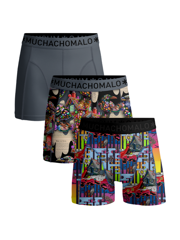 Muchachomalo Heren Boxershorts 3-pack Red Riding Hood Hansel