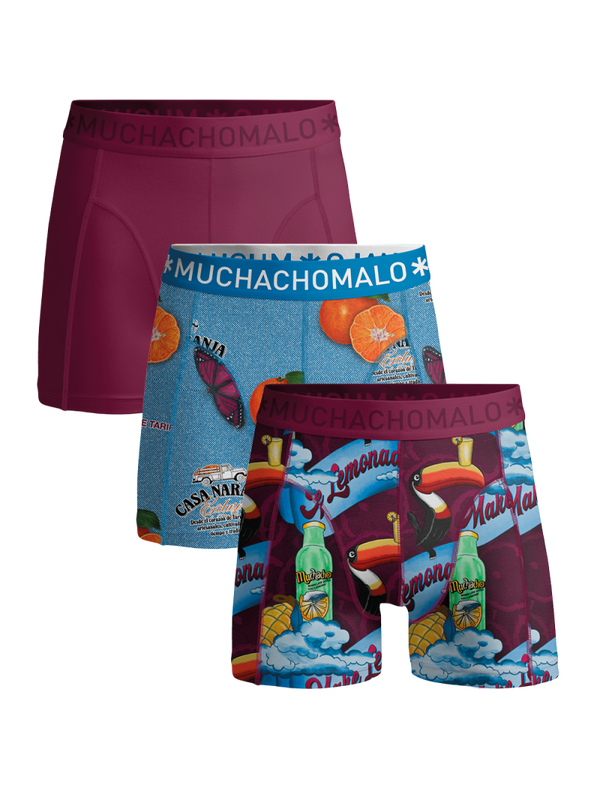 Muchachomalo Heren Boxershorts 3-pack Summerfruit