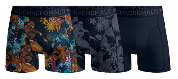 Muchachomalo Heren Boxershorts 3-pack Surfmonkey