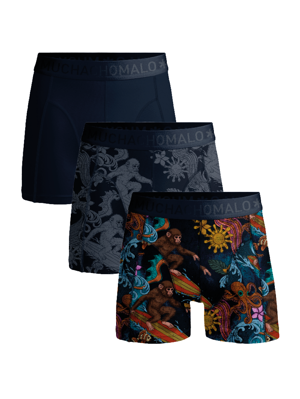 Muchachomalo Jongens Boxershorts 3-pack Surfmonkey