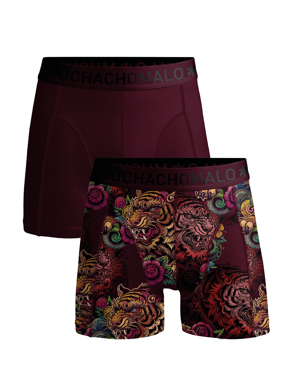 Muchachomalo Heren Boxershorts Modal Katoen 2-pack Tiger