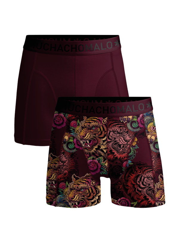 Muchachomalo Heren Boxershorts Modal Katoen 2-pack Tiger
