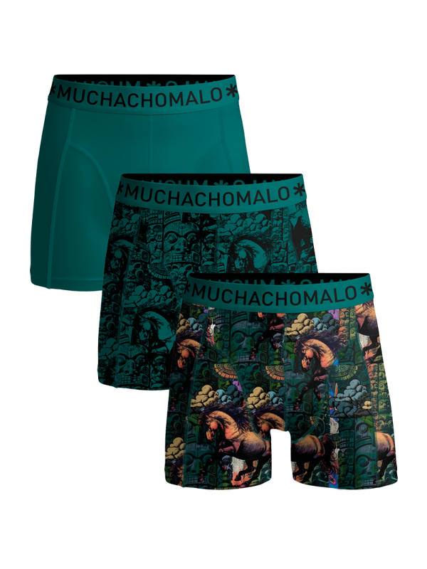 Muchachomalo Heren Boxershorts 3-pack Totemhorse