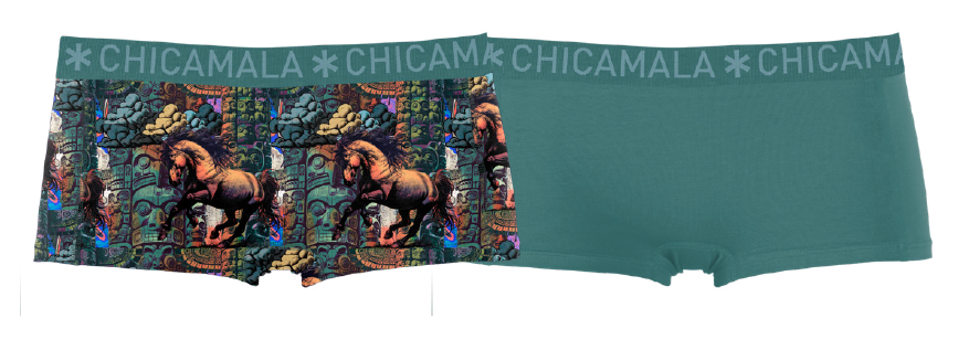 Chicamala Meisjes Boxershort 2-pack Totem Horse
