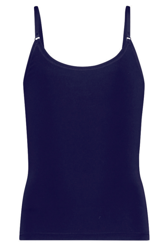 Chicamala Meisjes Spaghetti Shirt Blue