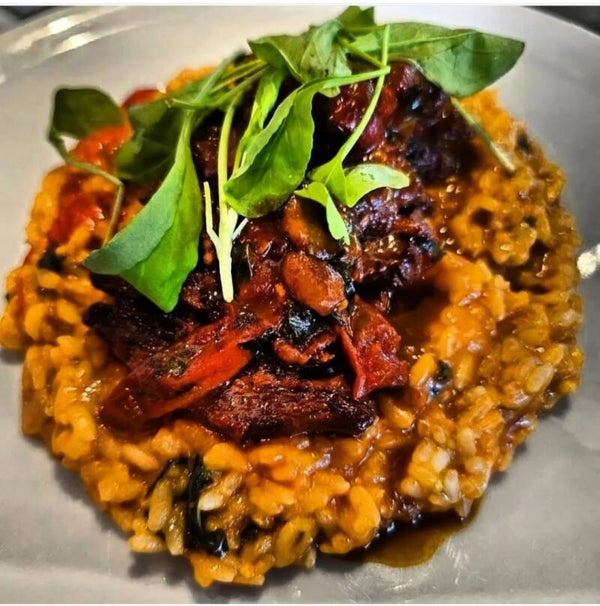 RISOTTO A LA RAFFAELA CON ENTRAÑA