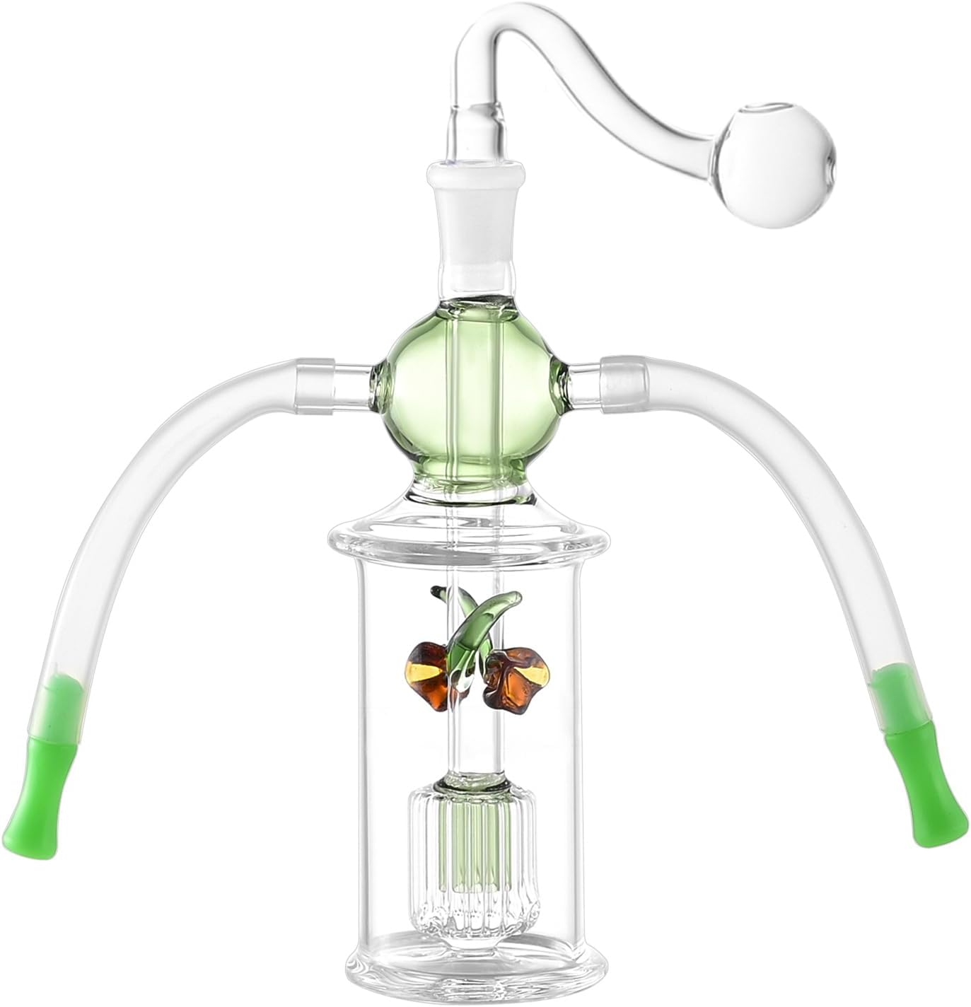 Glasbong Handgefertigte Bongpfeife Wasserpfeife mit Wabenfilter