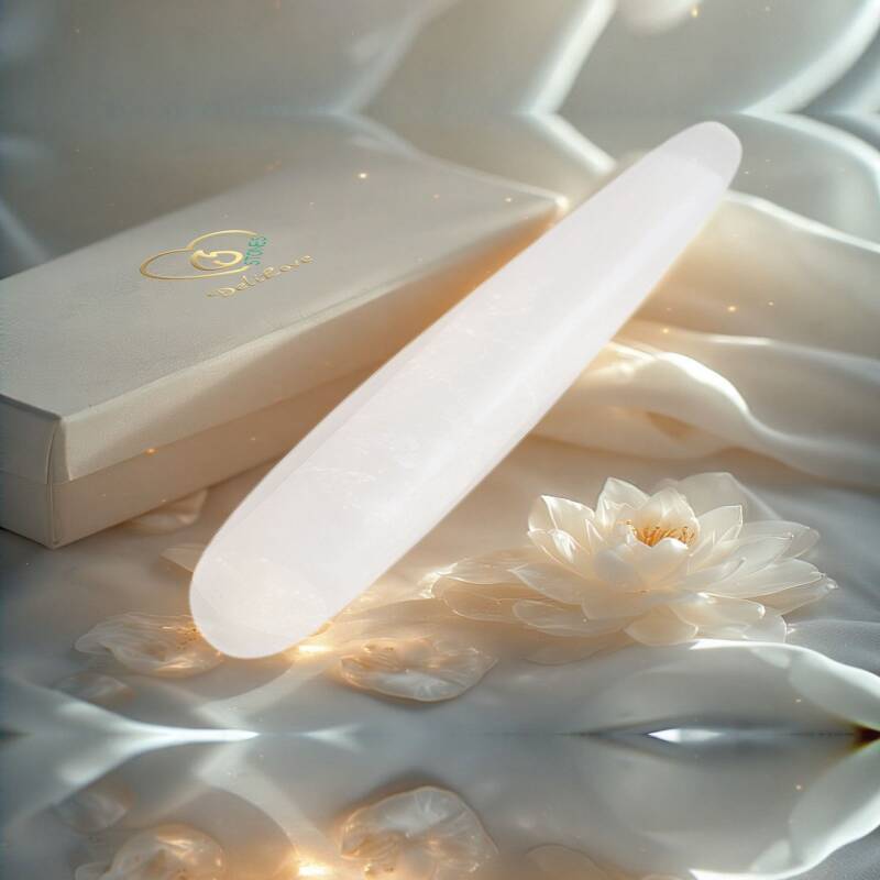 Small essential wands - white jade