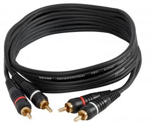 2x RCA male - 2x RCA male 3 m