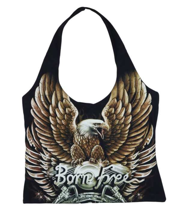 Eagle graphic halter top - size M