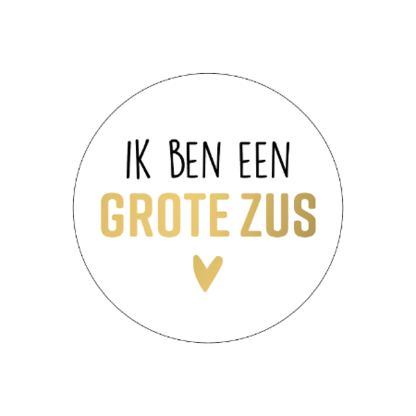 Kadostickers Ik Ben Grote Zus - 5 Stuks