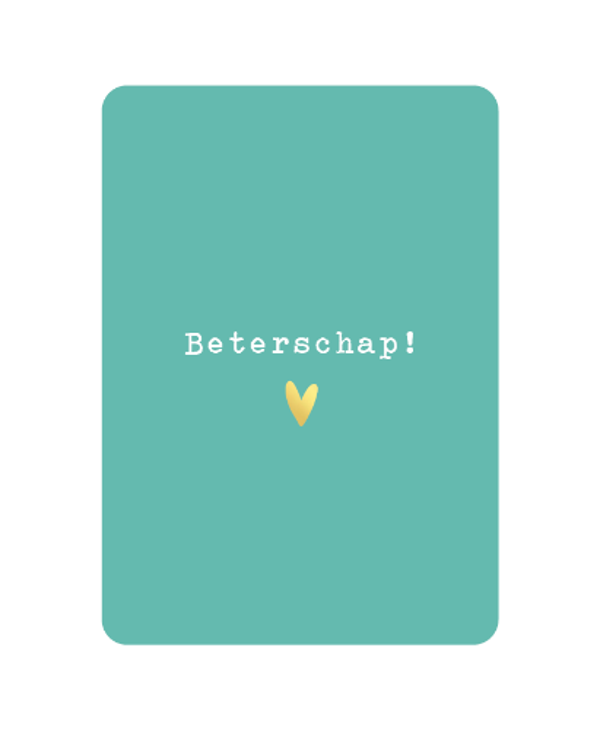 Postkaart Mint - Beterschap