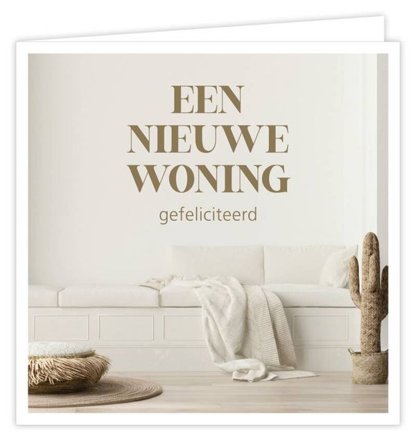 Wenskaart - Pampas Nieuwe Woning