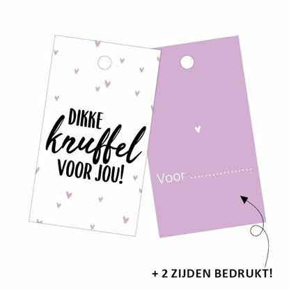 Kadolabel Dikke Knuffel Voor Jou