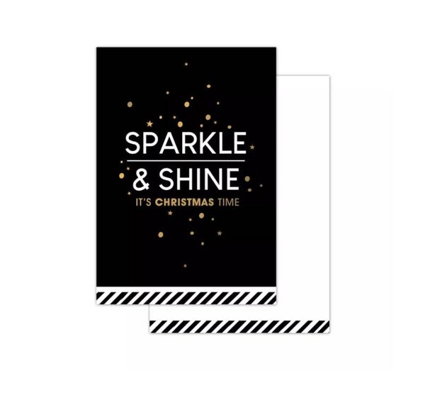 Klein Kaartje - Sparkle & Shine - Zwart