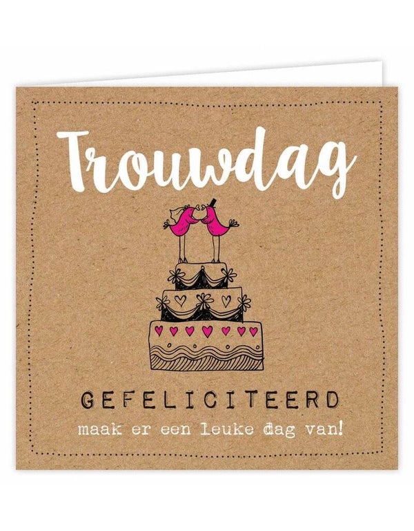 Wenskaart - Trouwdag