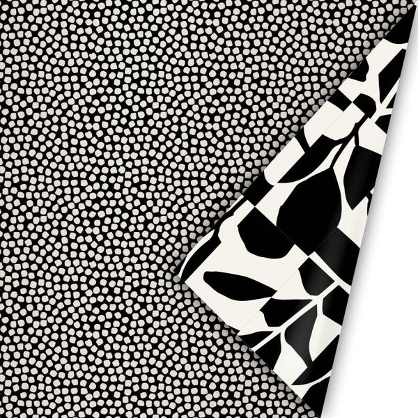 Kadopapier Cubes Zwart/Champagne