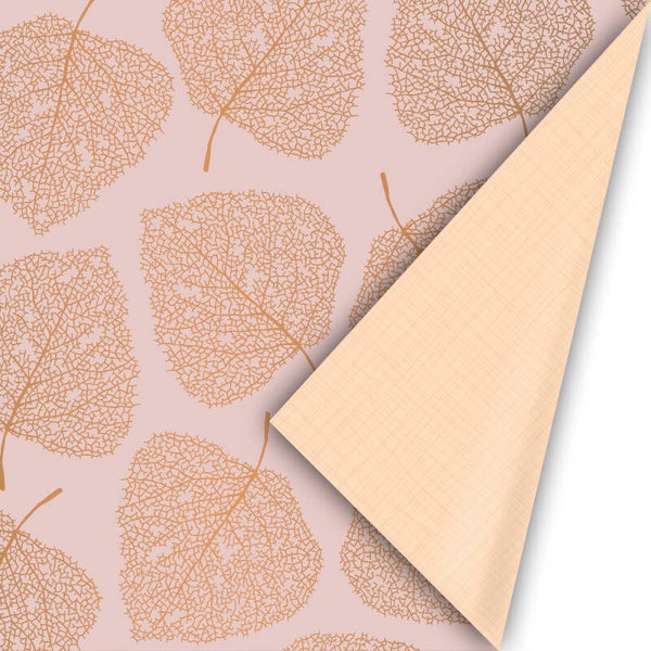 Kadopapier Leaves Pink