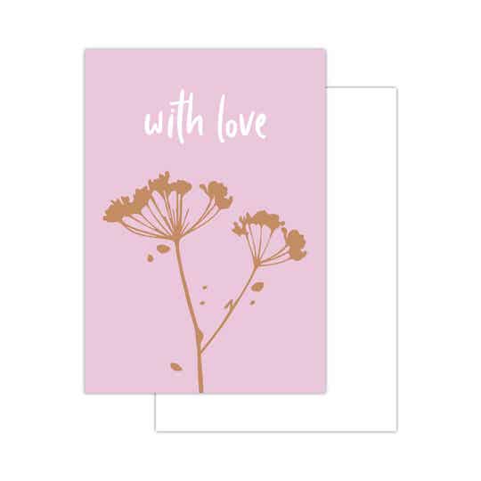 Kleine Kaart Naturel With Love