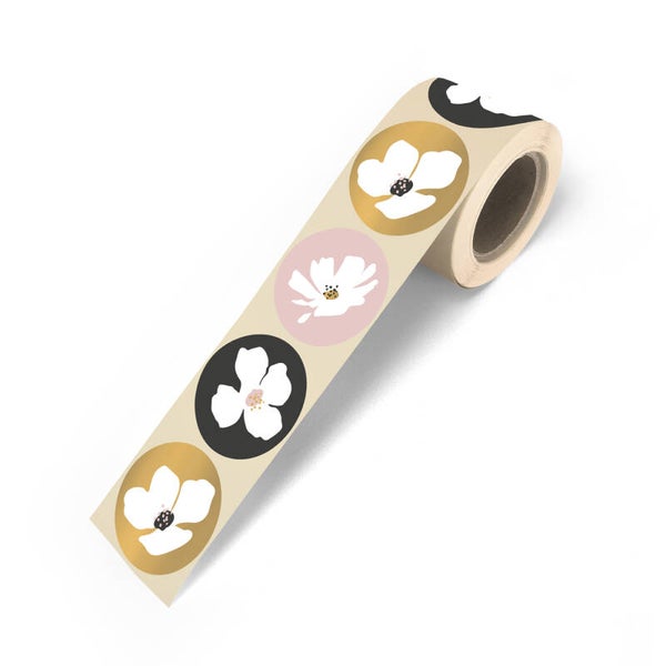 Kadostickers Fresh Flowers Assorti - 6 stuks