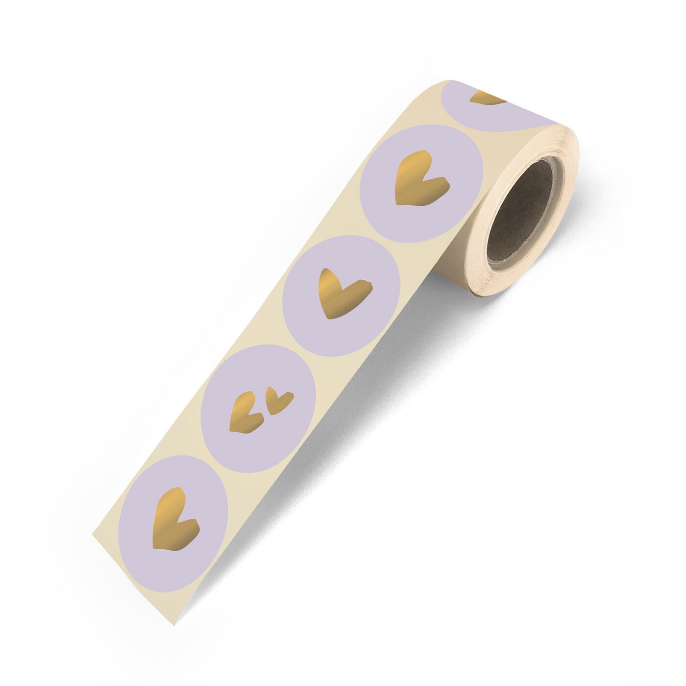 Kadostickers Assorti Lila Hearts - 6 stuks
