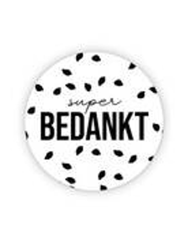 Kadosticker Super Bedankt - 5 stuks