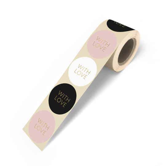 Kadostickers With Love Assorti - 6 stuks