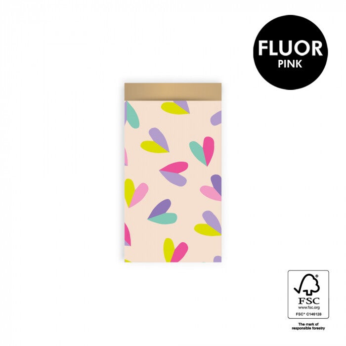 Kadozakje Duo Hearts 7 x 13 cm - S - 5 stuks