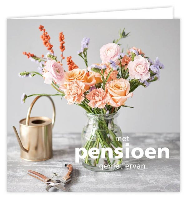 Wenskaart Met Pensioen Geniet Ervan
